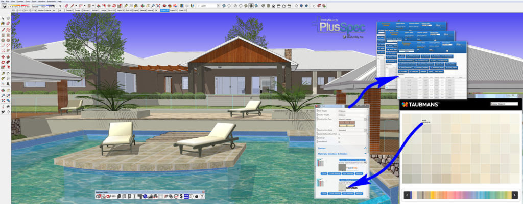 Colour consultation using Sketchup and PlusSpec