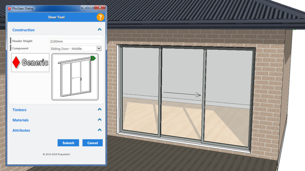 PlusSpec Sliding Middle Door