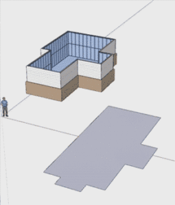 Drawing a roof in Plusspec and showing detail